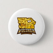 Wisconsin Dairy Bauern Block of Cheese Midwest Button (Vorderseite)