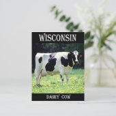 Wisconsin Dairy Cow Postkarte (Stehend Vorderseite)