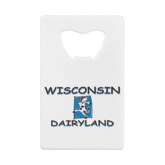 Wisconsin-Dairyland-Cartoon-Kühe Geldbeutel Flaschenöffner