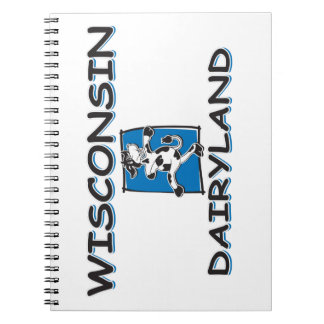 Wisconsin-Dairyland-Cartoon-Kühe Notizblock