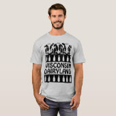 Wisconsin Dairyland Cow Funny Farm T - Shirt (Vorne ganz)