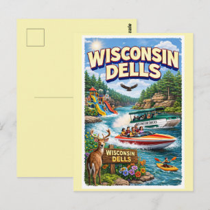 Wisconsin Dells Abenteuer – Wasserparks und Enten Postkarte