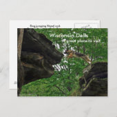 Wisconsin Dells, Ein großartiger Ort ... Postkarte (Vorne/Hinten)