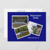 Wisconsin Dells Postkarte (Vorne/Hinten)