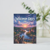 Wisconsin Dells USA Postkarte (Stehend Vorderseite)