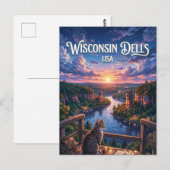 Wisconsin Dells USA Postkarte (Vorne/Hinten)