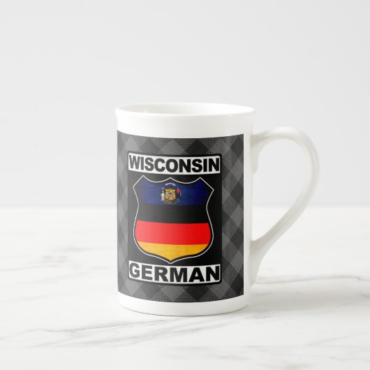 Wisconsin, deutscher Amerikaner Porzellantasse (Rechts)