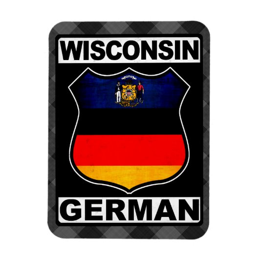Wisconsin, Deutscher Flexi Magnet (Vertikal)