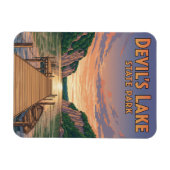 Wisconsin Devil's Lake Staat Park Travel Magnet (Horizontal)