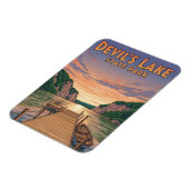 Wisconsin Devil's Lake Staat Park Travel Magnet (Linke Seite)