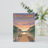 Wisconsin Devil's Lake Staat Park Travel Postkarte (Stehend Vorderseite)