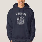 Wisconsin-Emblem Hoodie (Vorderseite)