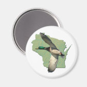 Wisconsin-Ente Magnet (Vorderseite/Rückseite)