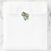 Wisconsin-Ente Runder Aufkleber (Tasche)
