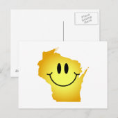Wisconsin Face Postkarte (Vorne/Hinten)