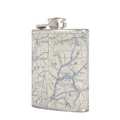 Wisconsin-Fahrrad-Straßenkarte 6 Flachmann (Links)