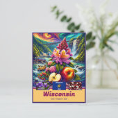 Wisconsin Faszinierender Charme: Sehenswürdigkeit Postkarte (Stehend Vorderseite)