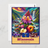 Wisconsin Faszinierender Charme: Sehenswürdigkeit Postkarte (Vorne/Hinten)