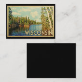 Wisconsin-flache Note-Karte Mitteilungskarte (Vorne/Hinten)