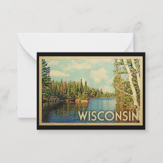 Wisconsin-flache Note-Karte Mitteilungskarte (Vorderseite)