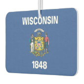 WISCONSIN-Flag - Autolufterfrischer (Links)