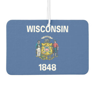 WISCONSIN-Flag - Autolufterfrischer