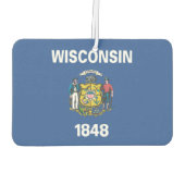 WISCONSIN-Flag - Autolufterfrischer (Rückseite)