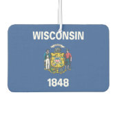 WISCONSIN-Flag - Autolufterfrischer (Vorderseite)