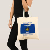 Wisconsin Flag Bag Tragetasche (Vorderseite (Produkt))