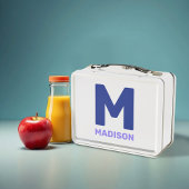 Wisconsin Flag & Blume Blue Violet Individuelle Na Metall Brotdose