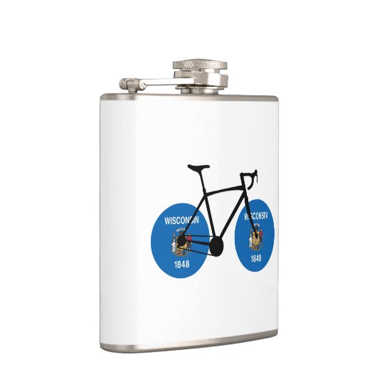 Wisconsin Flag Cycling Flachmann (Rechts)