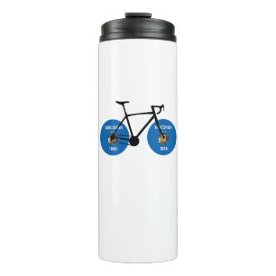 Wisconsin Flag Cycling Thermosbecher