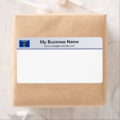 Wisconsin Flag Header Shipping Label (Insitu)