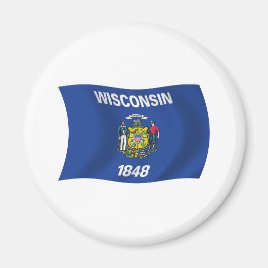 Wisconsin Flag Magnet (Vorne)