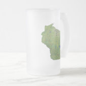 Wisconsin Flag Map City Tasse (VorderseiteRechts)