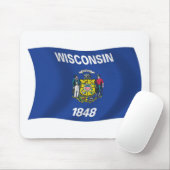 Wisconsin-Flag-Mauspad Mousepad (Mit Mouse)