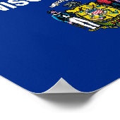Wisconsin-Flag Poster (Ecke)