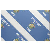 WISCONSIN-Flag Stoff (Fat Quarter (45,7 x 55,9 cm))