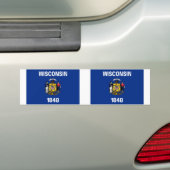 Wisconsin-Flagge Autoaufkleber (Auf Auto)