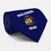 Wisconsin-Flagge Krawatte (Gerollt)