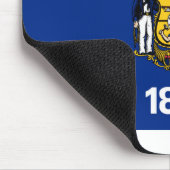 Wisconsin-Flagge Mousepad (Ecke)