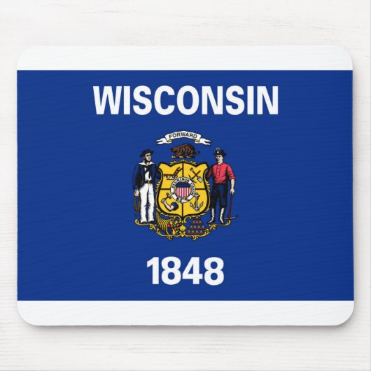 Wisconsin-Flagge Mousepad (Vorne)