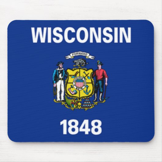 Wisconsin-Flagge Mousepad (Vorne)