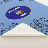 Wisconsin-Flagge Sherpadecke (3/4)