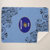 Wisconsin-Flagge Sherpadecke (Vorderseite (Horizontal))