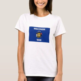 Wisconsin-Flagge T-Shirt