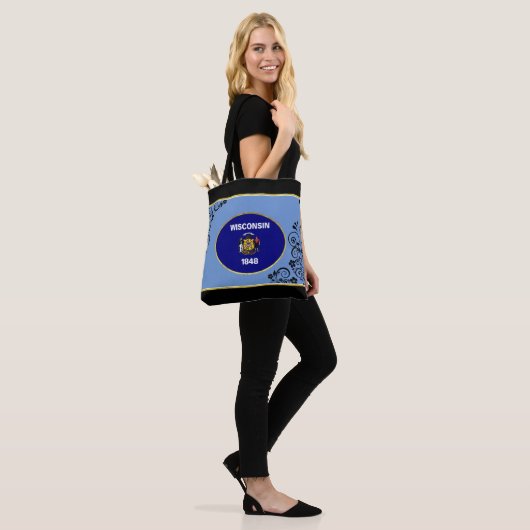 Wisconsin-Flagge Tasche (Am Model)