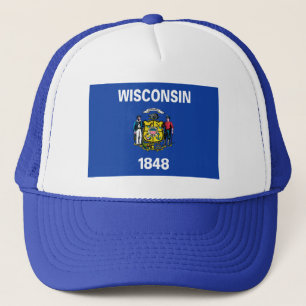 Wisconsin-Flaggen-Hut Truckerkappe