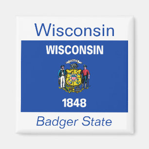 Wisconsin-Flaggen-Magnet Magnet