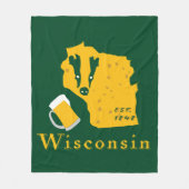 Wisconsin-Fleece-Decke Fleecedecke (Vorderseite)
